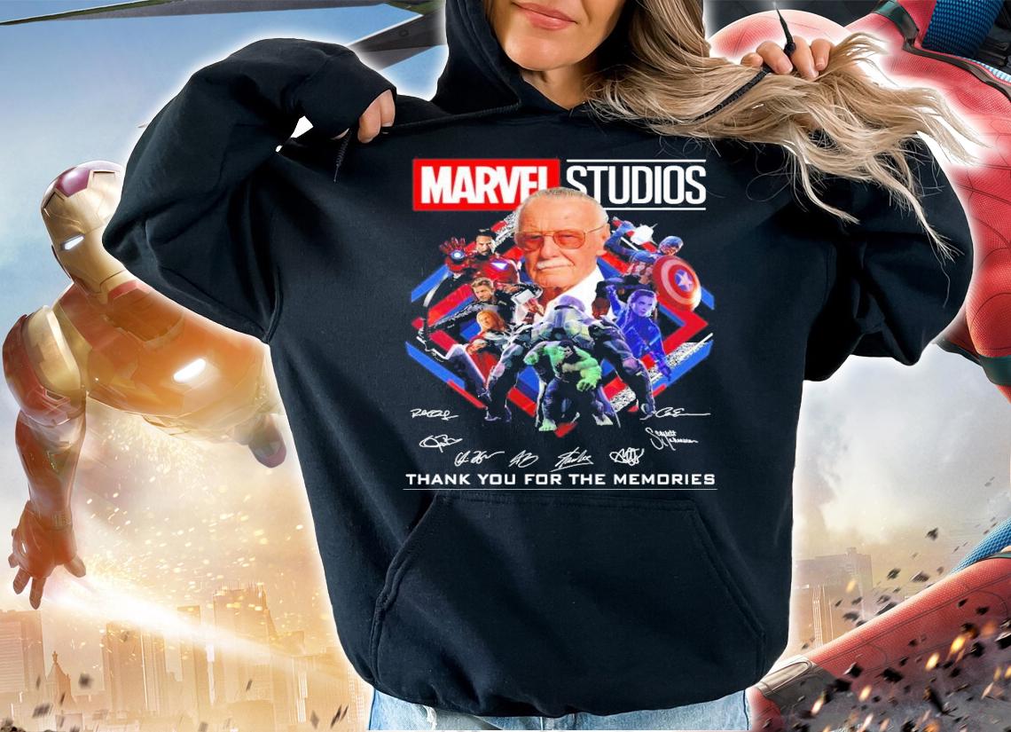Marvel Studios all team signatures shirt