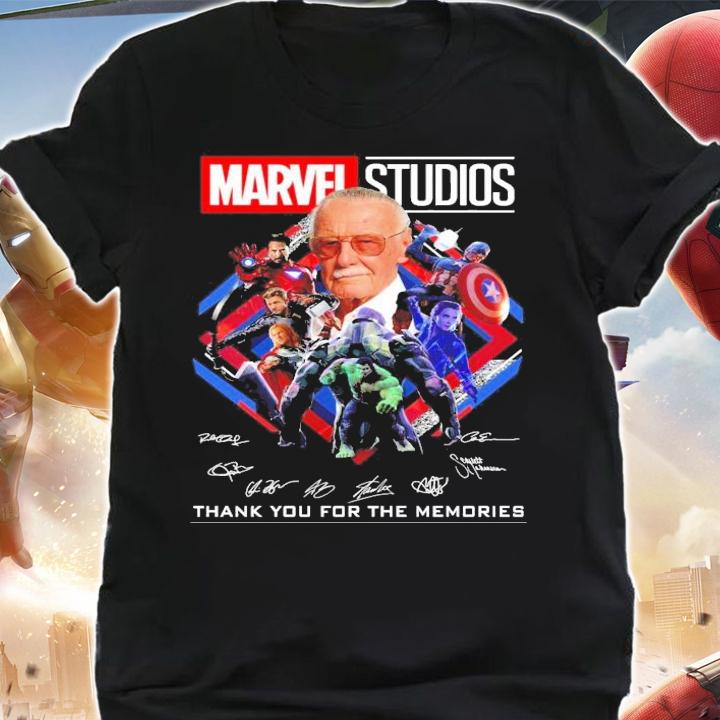Marvel Studios all team signatures shirt