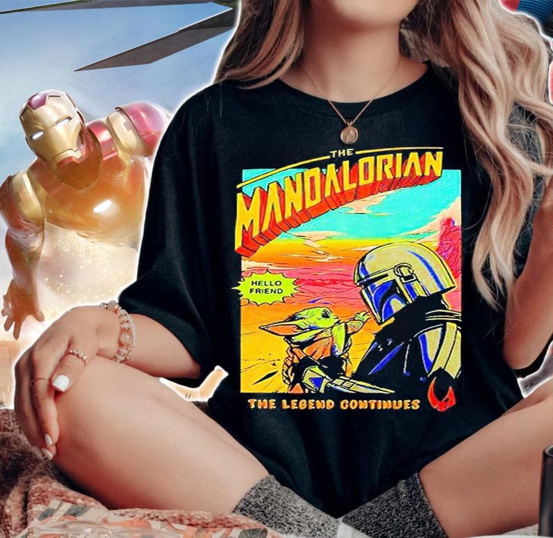 The Mandalorian hello friend the legend continues T-shirt