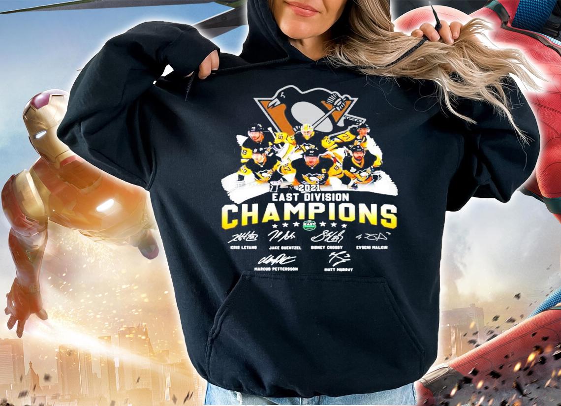 2021 East Division Champions signature Pittsburgh Penguins shirt hoodie