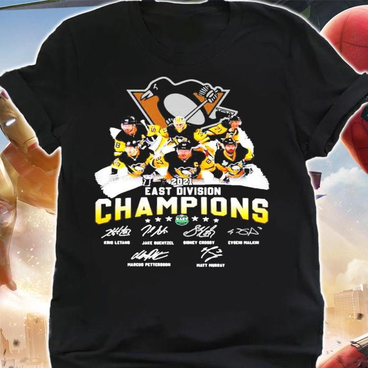 2021 East Division Champions signature Pittsburgh Penguins shirt shirt