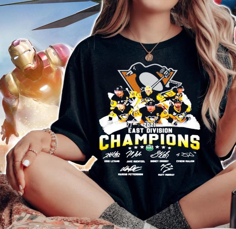 2021 East Division Champions signature Pittsburgh Penguins shirt woman shirt