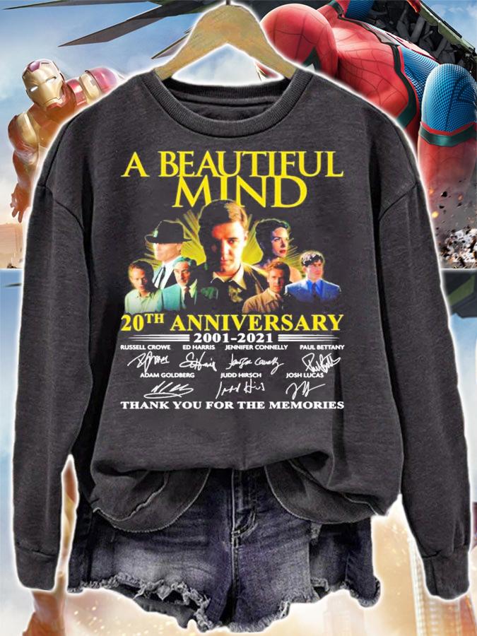 A Beautiful Mind 20th anniversary 2001-2021 signatures shirt
