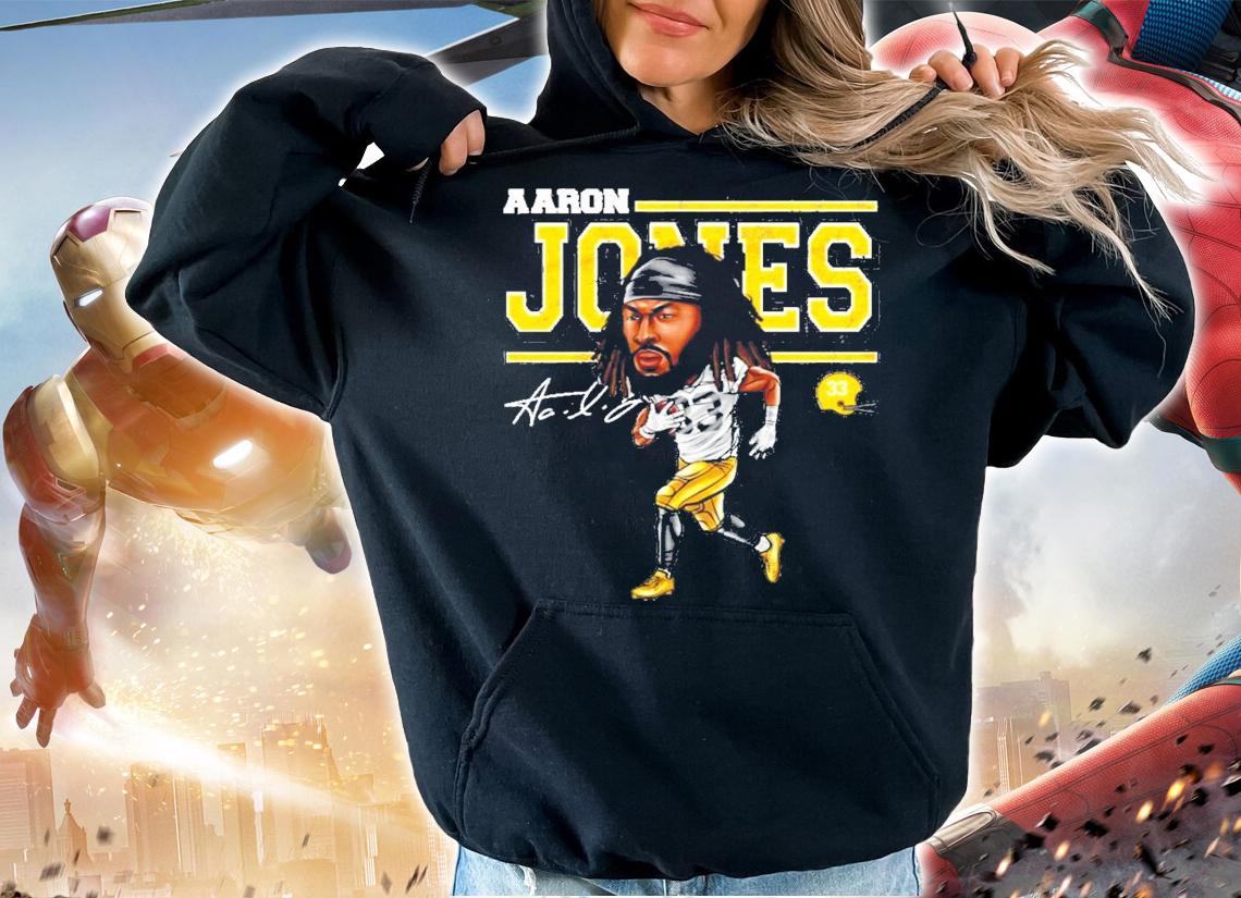 Aaron Jones Green Bay Football signature shirt hoodie