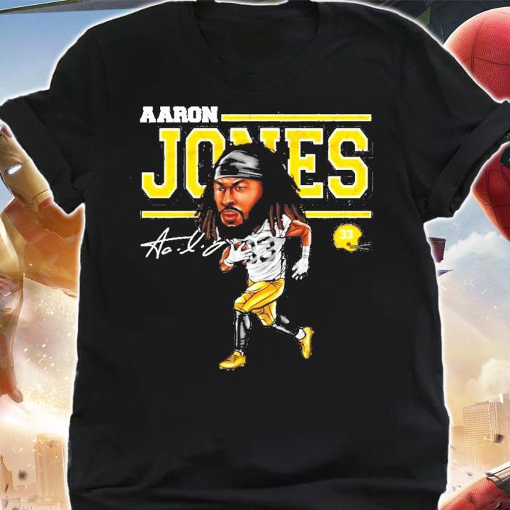 Aaron Jones Green Bay Football signature shirt shirt