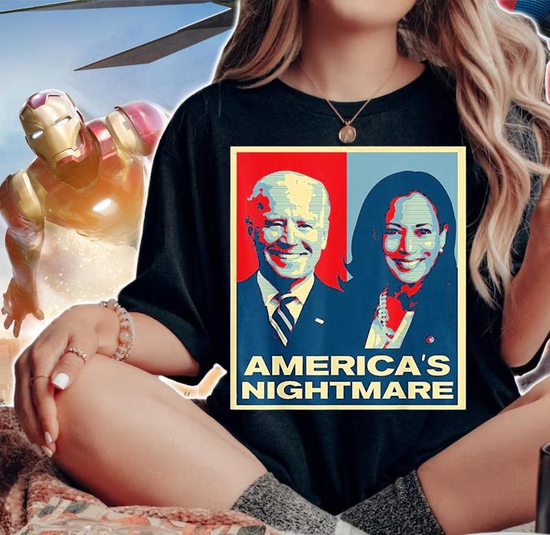 America's Nightmare Impeach Biden Harris Now Anti Joe Biden T-Shirt woman shirt