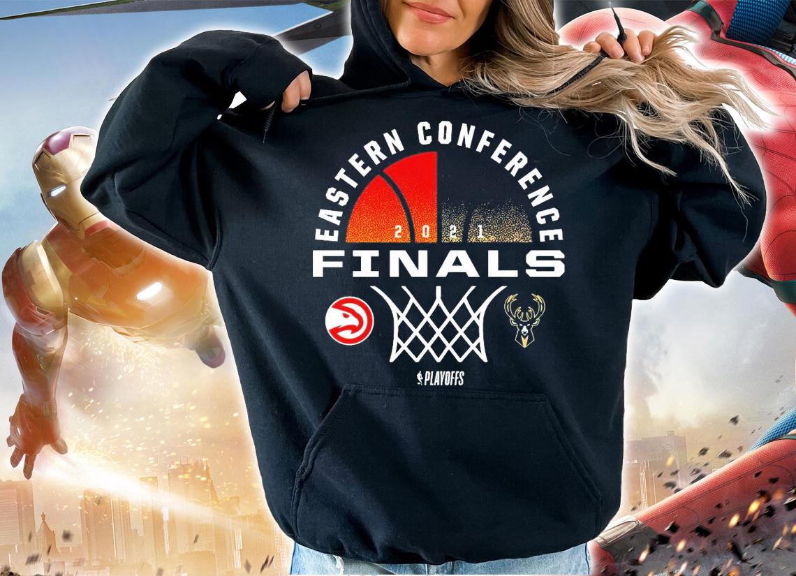 Atlanta Hawks and Milwaukee Bucks 2021 NBA Playoffs Finals Matchup Dual shirt hoodie