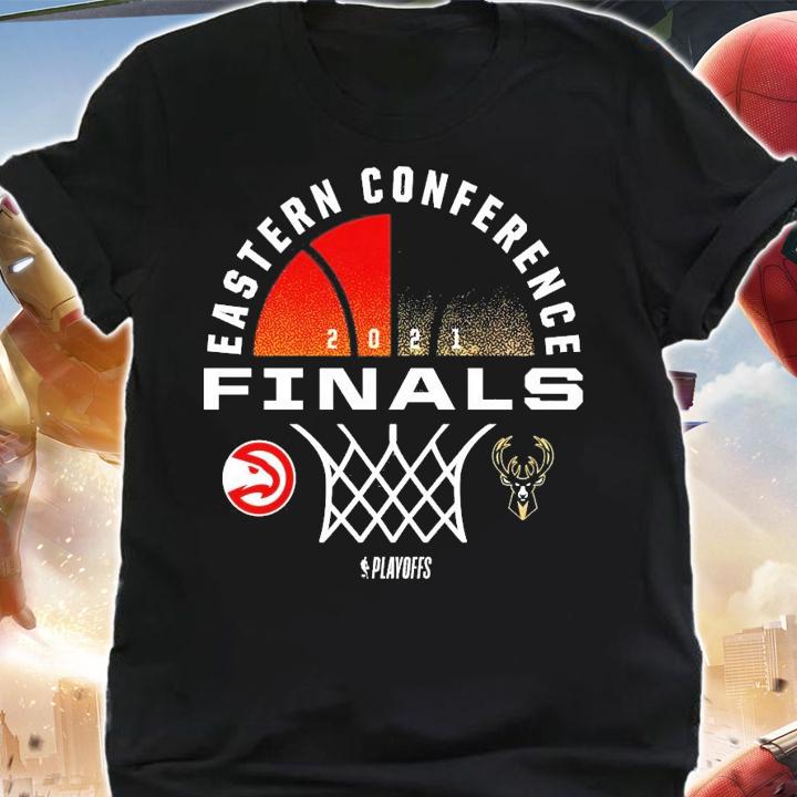 Atlanta Hawks and Milwaukee Bucks 2021 NBA Playoffs Finals Matchup Dual shirt shirt