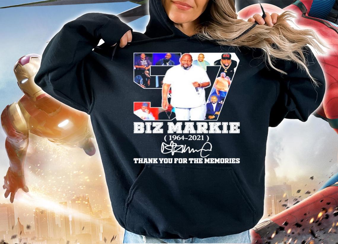 Biz Markie 1964-2021 signature thank you for the memories shirt hoodie