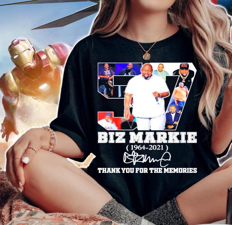 Biz Markie 1964-2021 signature thank you for the memories shirt woman shirt