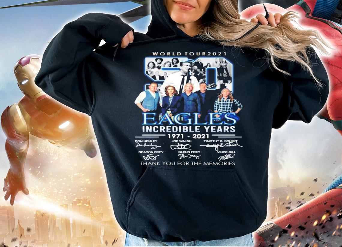 Eagles Incredible years 1971-2021 signatures shirt hoodie