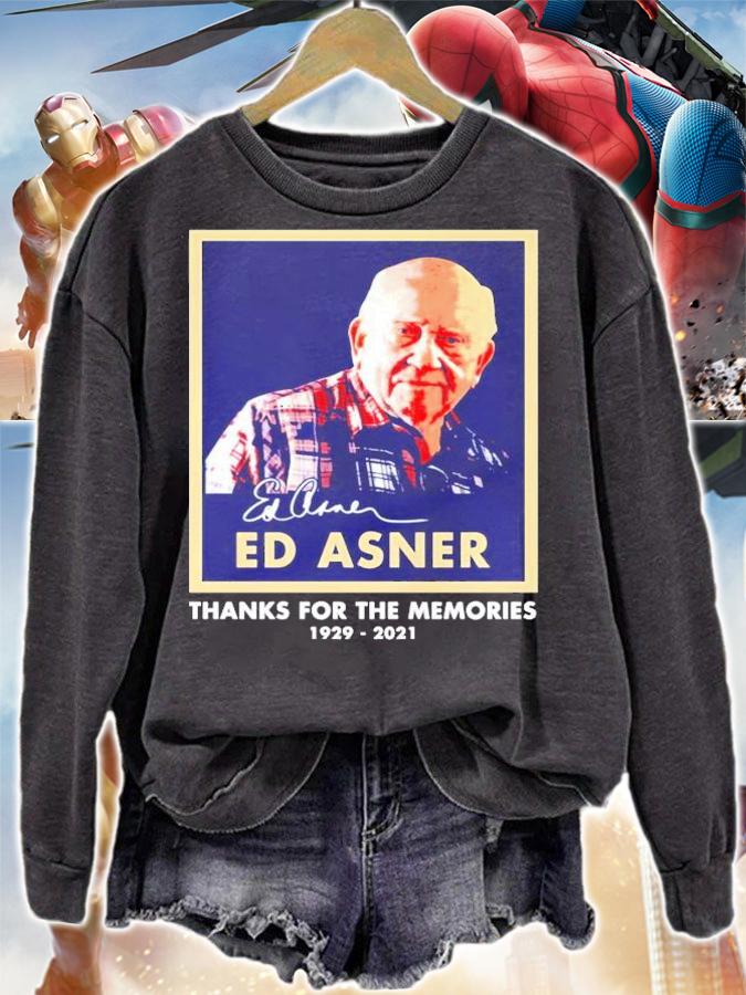 Ed Asner thanks for the memories 19292-2021 signature shirt sweatshirt
