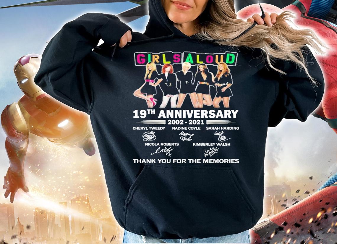 Girls Aloud 19th anniversary 2002-2021 signatures shirt hoodie