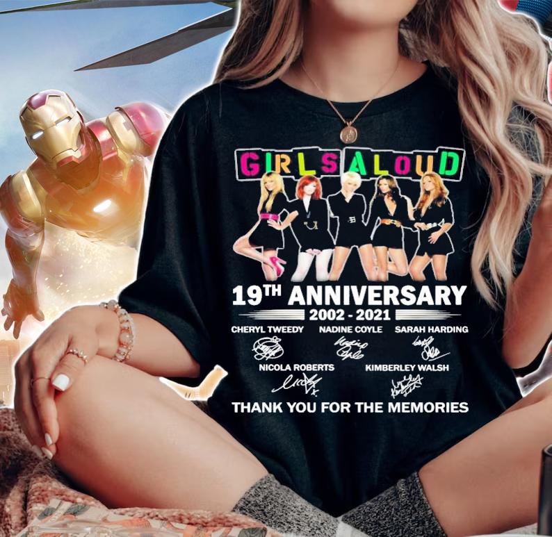 Girls Aloud 19th anniversary 2002-2021 signatures shirt woman shirt