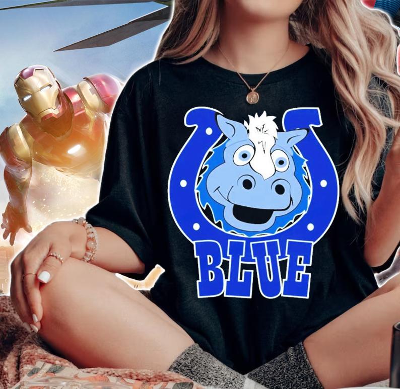 Indianapolis Colts Blue logo shirt woman shirt