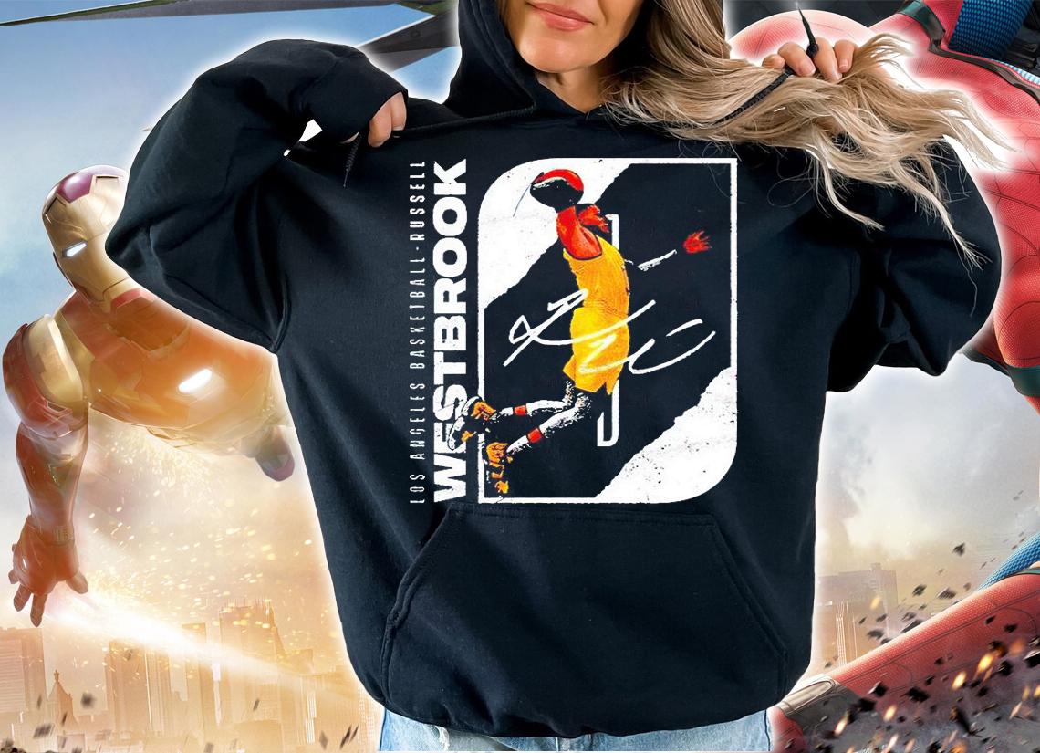 Los Angeles Basketball Russell Westbrook signature T-shirt hoodie