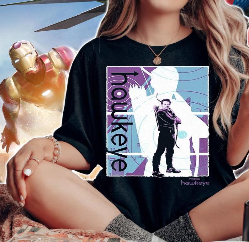 Marvel Studios Hawkeye Pop art poster T-shirt woman shirt