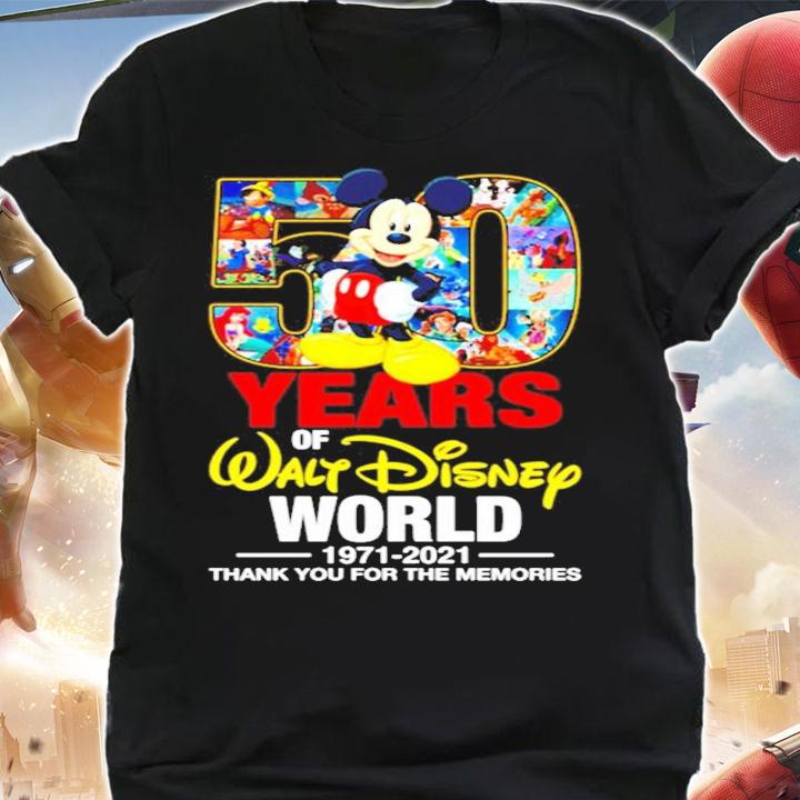 Mickey Mouse 50 years of Walt Disney world 1971-2021 shirt