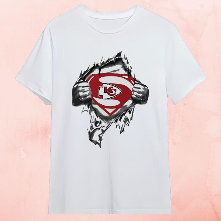 Official Kansas City Chiefs Insides Me Superman Logo Shirt Hoodie