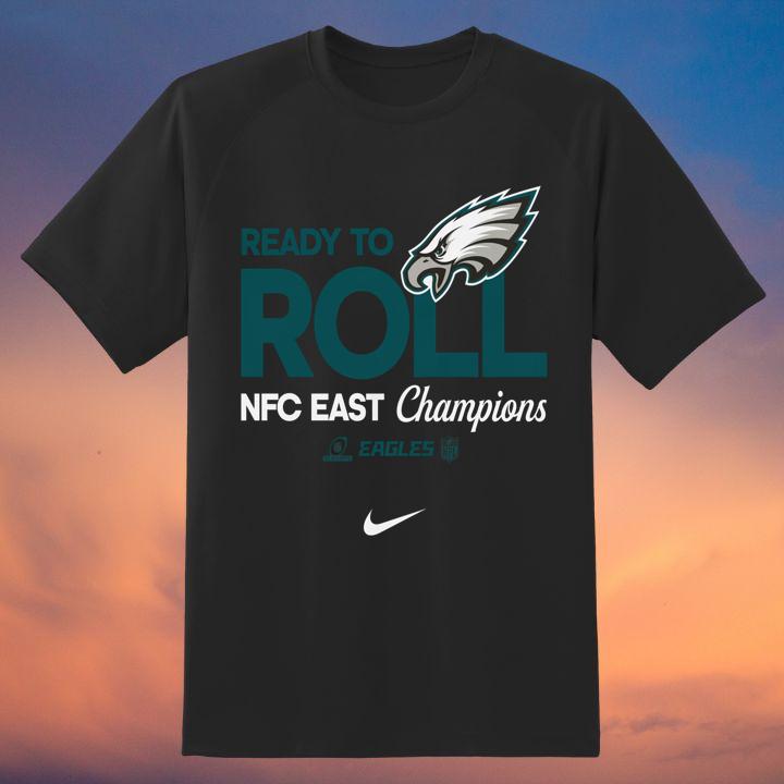 Official Philadelphia Eagles Ready To Roll NFC East Champions Nike T-Shirt