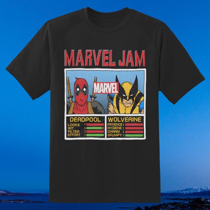 Hot Marvel Jam Deadpool And Wolverine T-Shirt