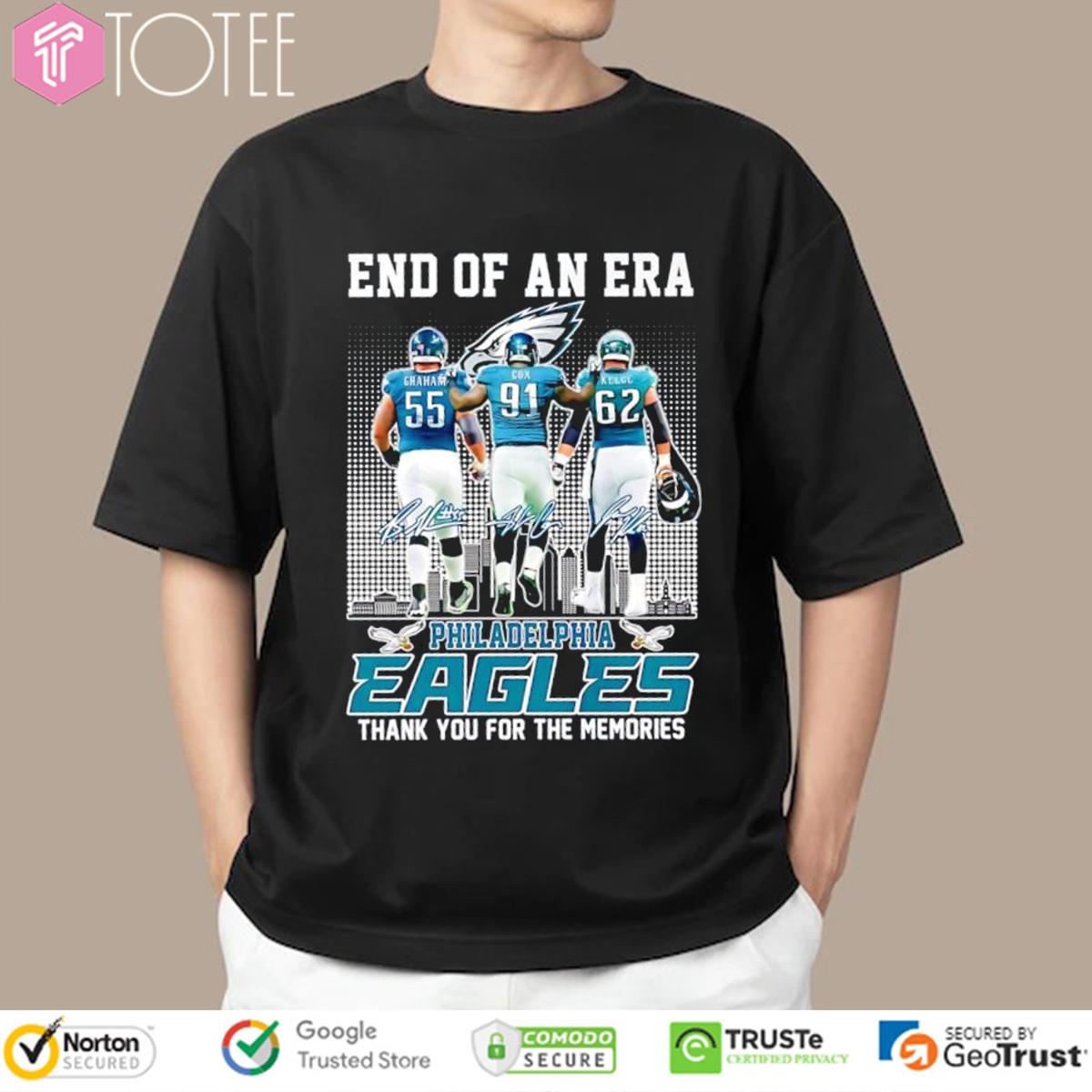 End Of An Era Philadelphia Eagles NFL Thank You For The Memories T-Shirt