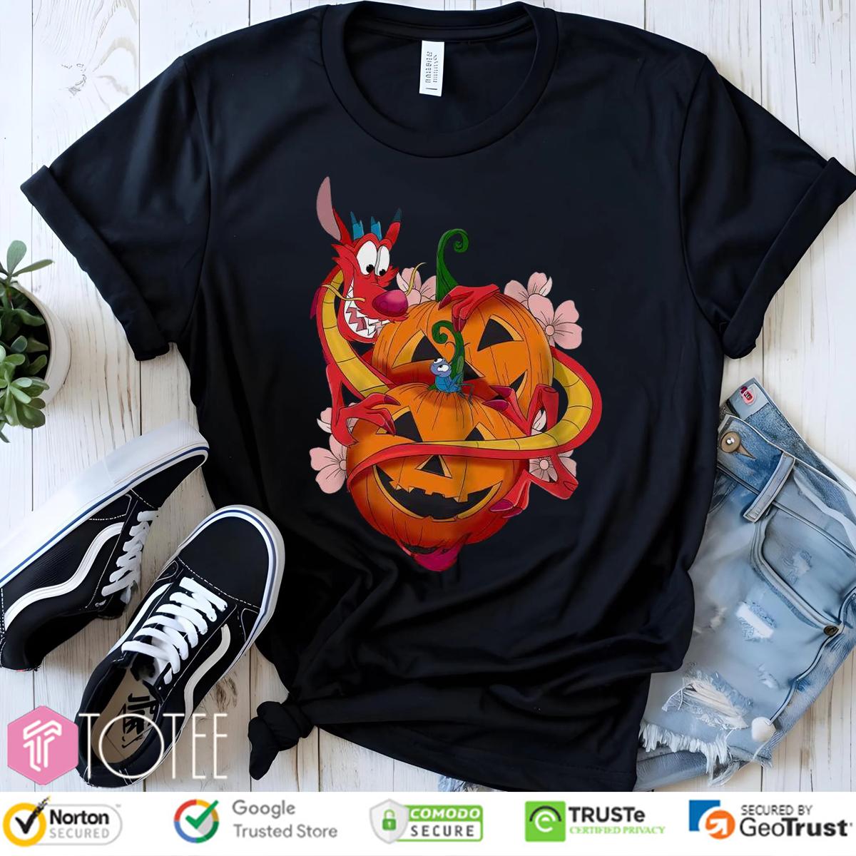Mushu And Cri Kee Mulan Pumpkin Halloween T-Shirt