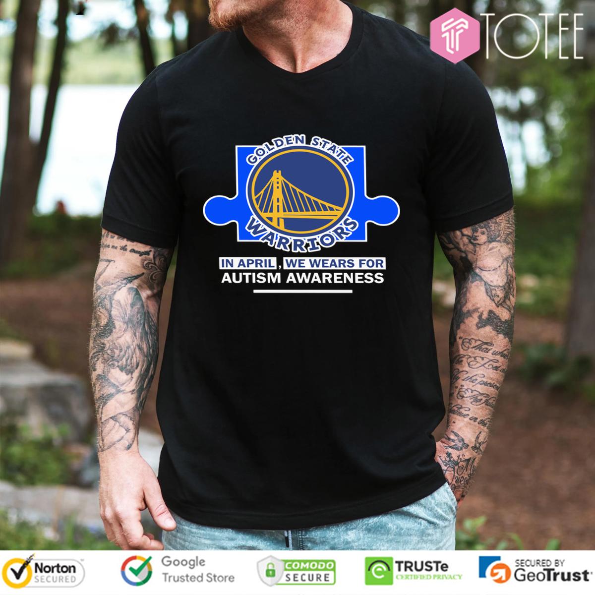 Golden State Warriors In April We Wears For Autism Awareness T-Shirt