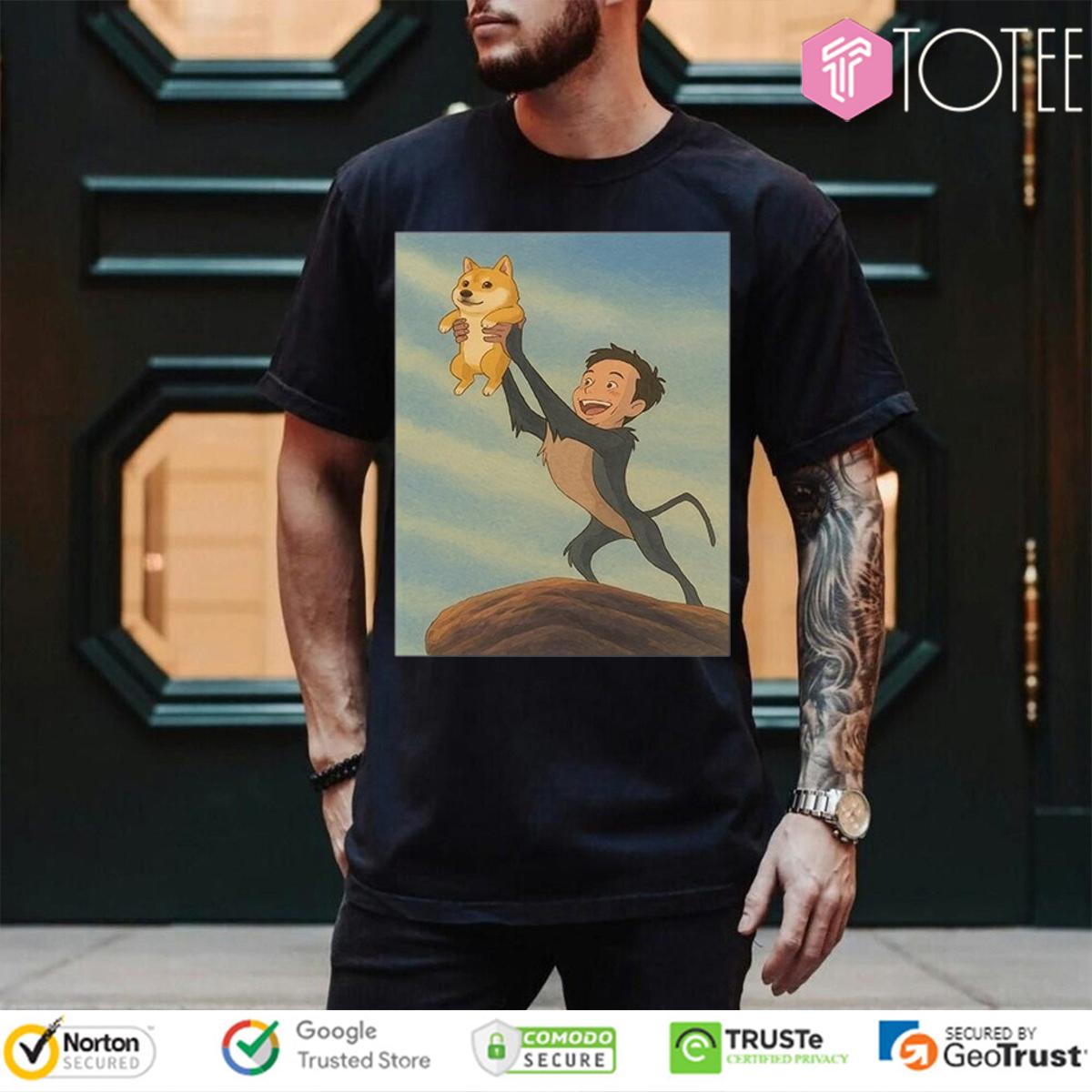 The Lion King Parody Elon Musk Doge T-Shirt