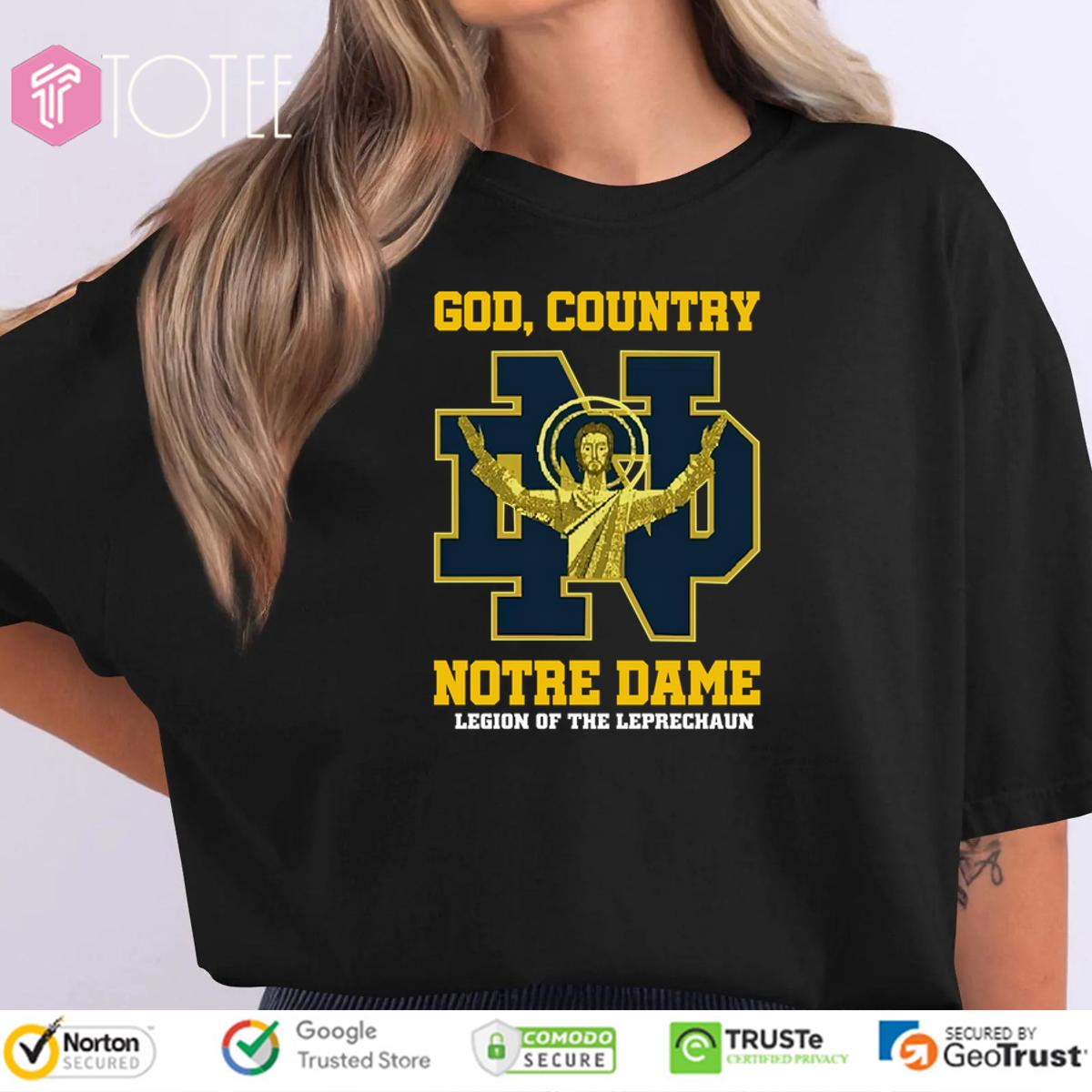 God Country Notre Dame Fighting Irish Legion Of The Leprechaun T-Shirt