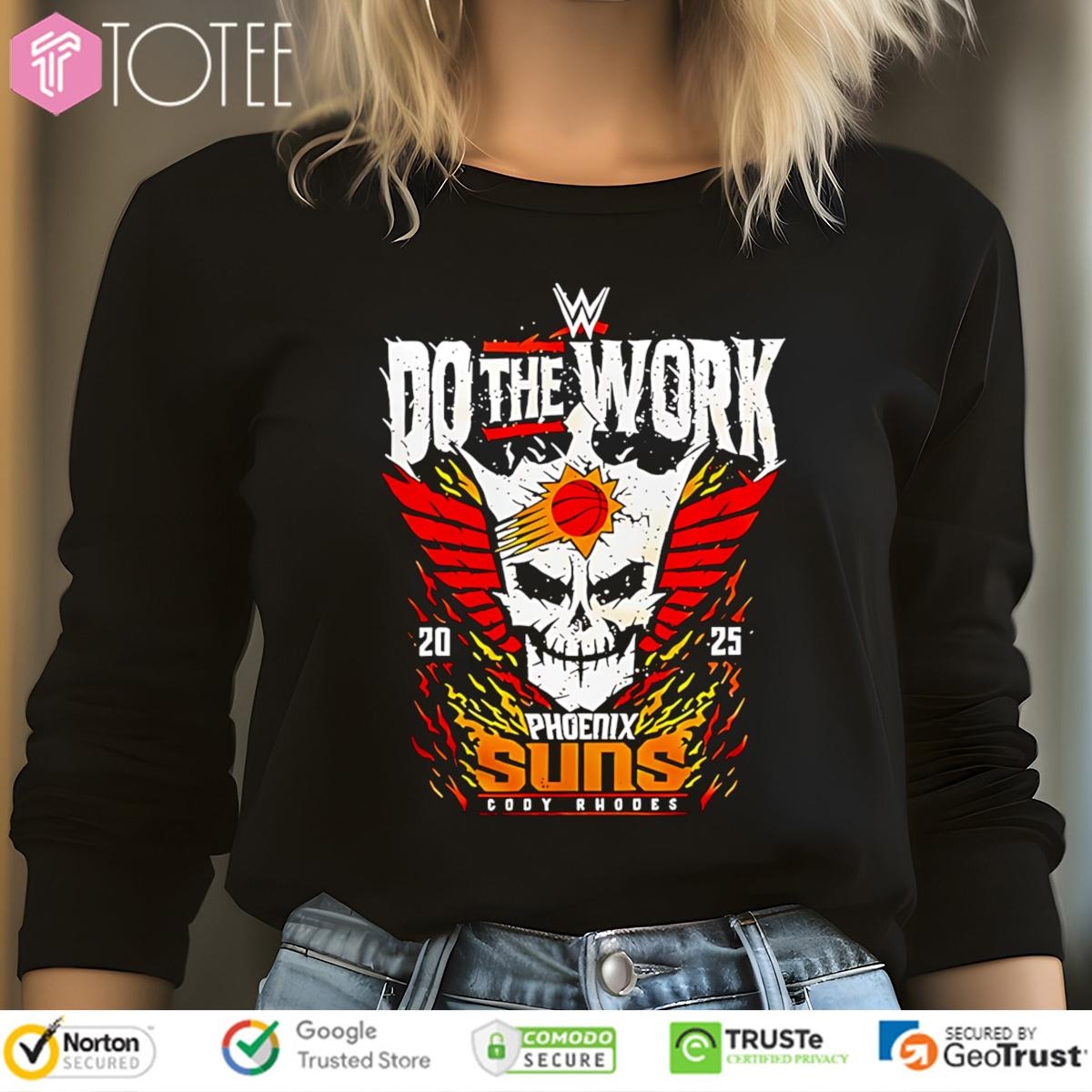 Phoenix Suns Rhea Ripley Do The Work 2025 Wwe Long Sleeve