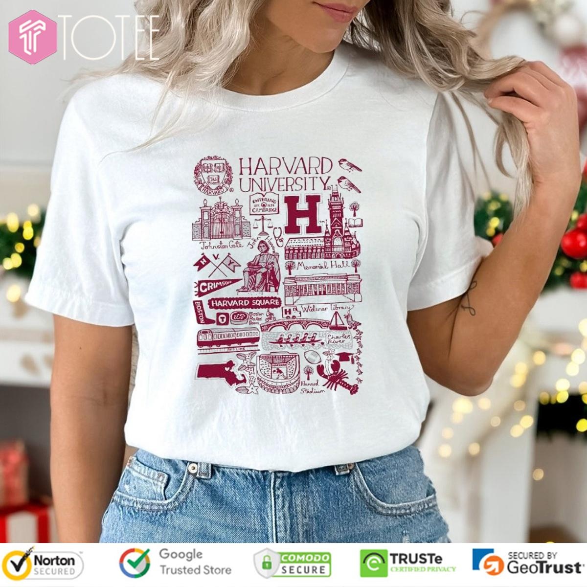 Harvard University Art Illustration T-shirt