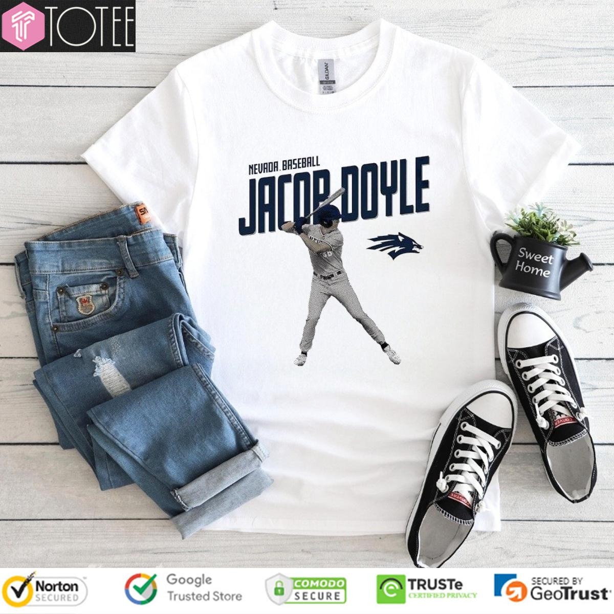 Jacob Doyle Nevada Wolf Pack Baseball T-shirt