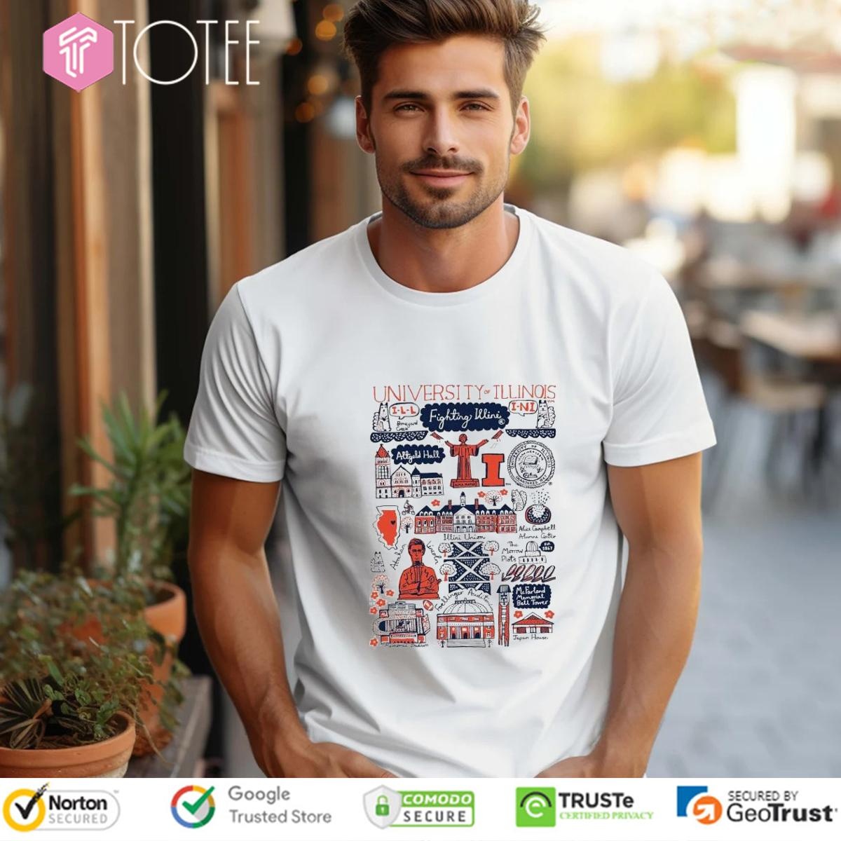 University Of Illinois Art Illustration T-shirt