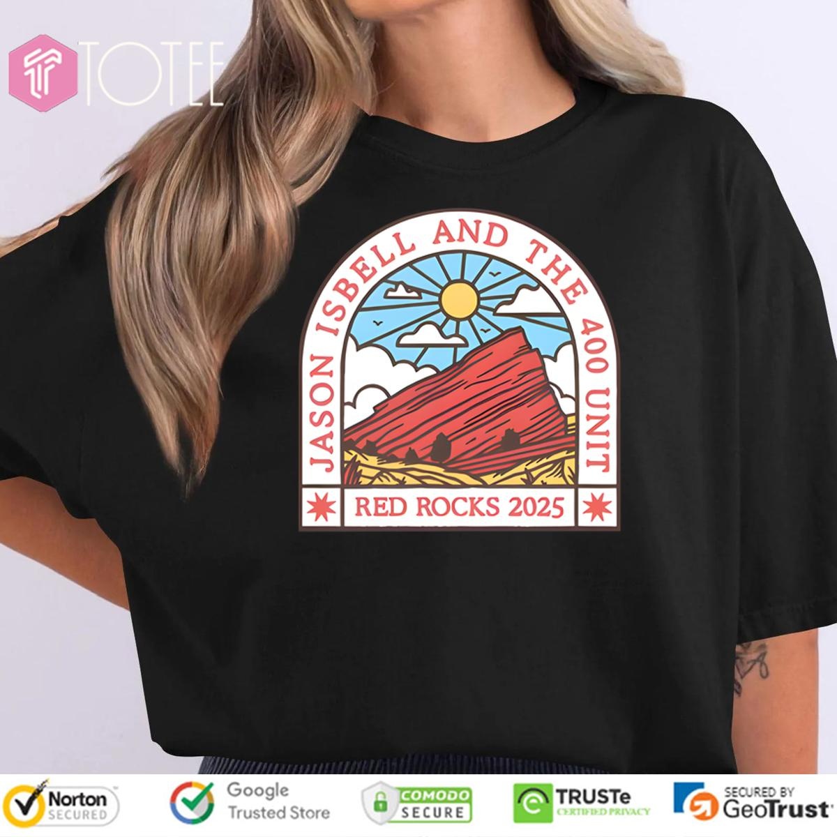 Jason Isbell And The 400 Unit Red Rocks Amphitheatre Morrison Colorado May 3 2025 T-shirt